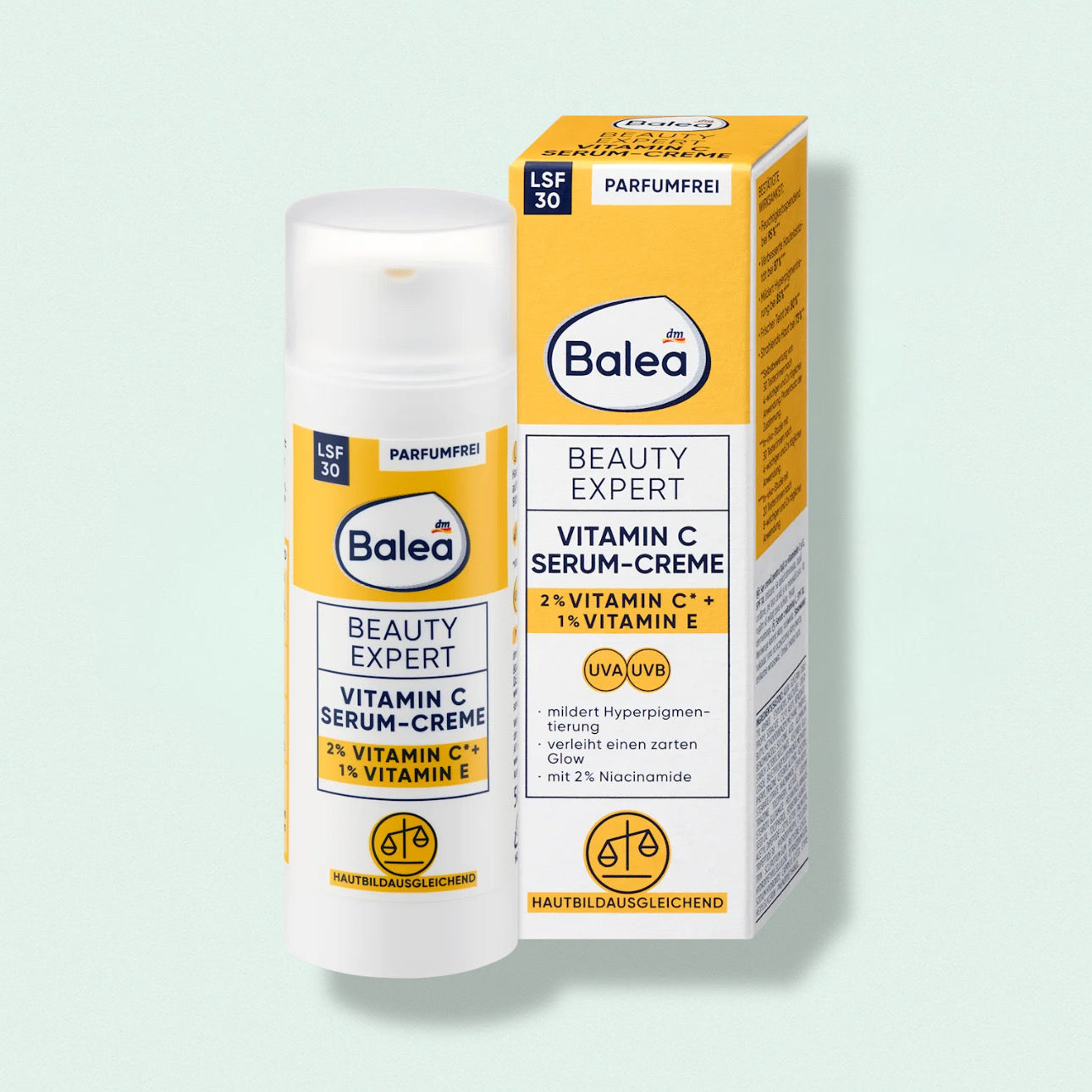 Balea Vitamin C Serum-Cream Beauty Expert SPF 30, 50 ml