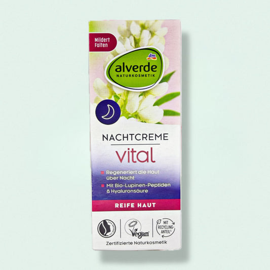 Alverde Night Cream Vital from dm in Cyprus

Alverde Nachtcreme Vital von dm auf Zypern
