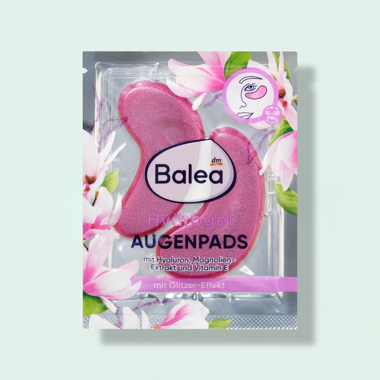 Balea Hydrogel Eye Pads Glitter Effect (1 Pair), 2 pcs