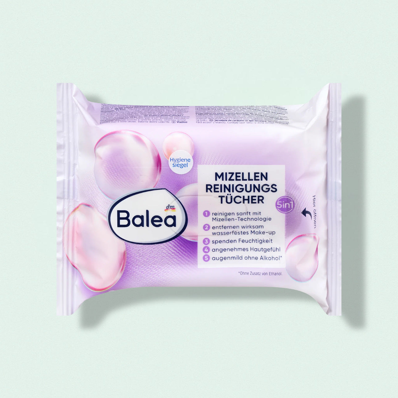Balea Micellar Cleansing Wipes, 25 pcs