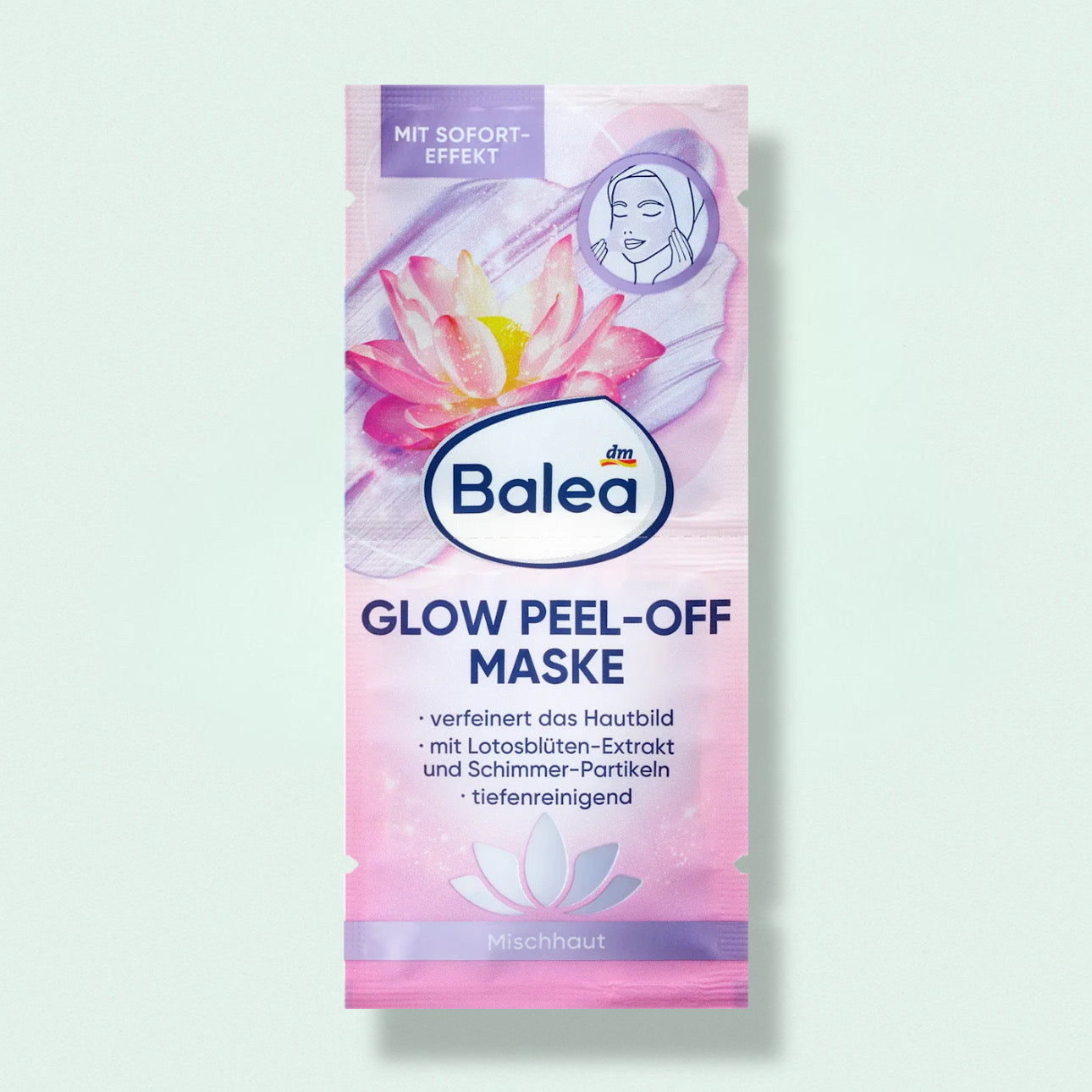 Balea Cream Mask Glow Peel-Off, 16 ml