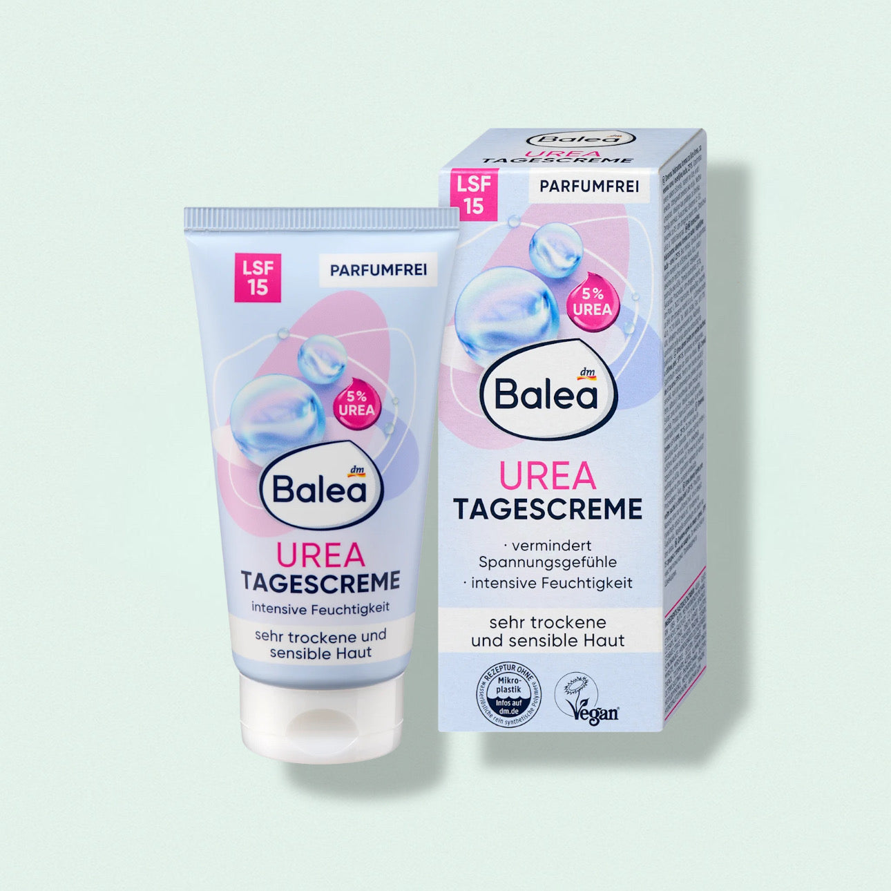 Balea Day Cream Urea SPF 15, 50 ml