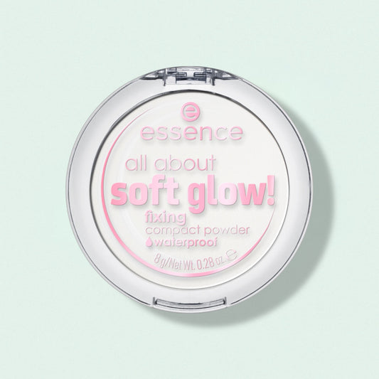 Essence Compact Powder All About Soft Glow! Fixing Waterproof, 8 g